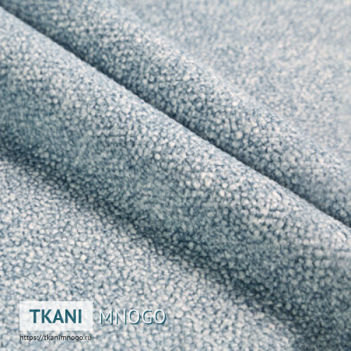 Фото материала велюра “74” (однотонный голубой)