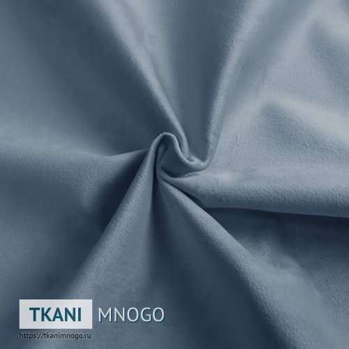 Фото материала велюра “8B” (однотонный серый)