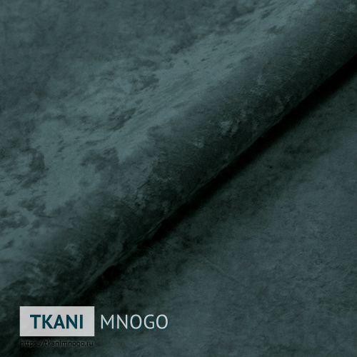 Фото ткани велюра “18” (однотонный зеленый, серый)