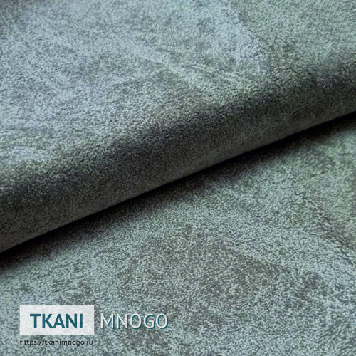 Фото ткани 12 - серый, бежевый однотонный. Производитель Китай. Замша крупным планом.